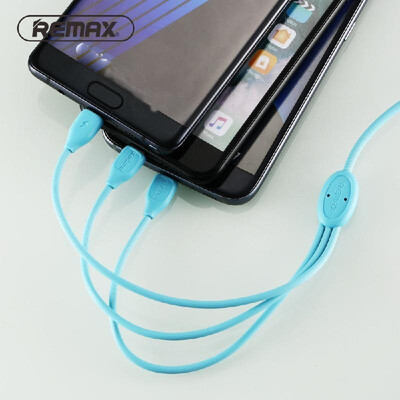 

REMAX Lesu 3in1 charging Cable Type C Micro USB C Charger Cable Fast Charging 8pin color cable for iphone567samsungxiaomi 4C