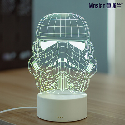 

Creative 3D table lamp than love night lamp Christmas birthday gift three-dimensional plug room bedroom bed simple modern
