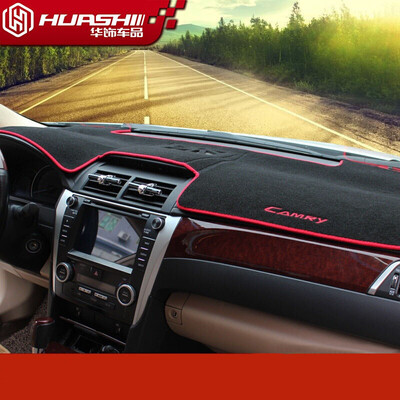 

Huajiai Camry dark pad 12-17 Kaiyue central control instrument panel sunscreen insulation dark pad auto supplies modification with embroidery red edge