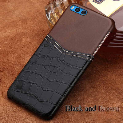

Genuine Leather Phone Case For Xiaomi Note 3 Case Crocodile Texture&Oil wax leather Back Cover For Redmi 3 4 4X 5 5A Plus