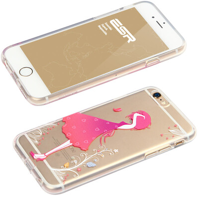 

ESR) iPhone6 ​​/ 6s phone case / protective cover 4.7 inch Apple 6S mobile phone sets silicone transparent anti-drop soft shells what series crazy woman