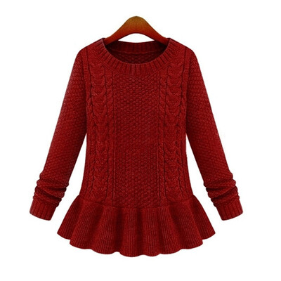 

Women Slim Twist Pullover Bottoming shirt Knitwear Sweater Winter Top Jumper
