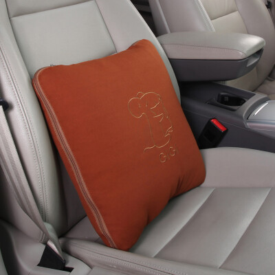 

Gigi (GiGi) car with pillow was G-1070 dual-use air-conditioning was multi-functional folding cushions Xia Liang was apricot