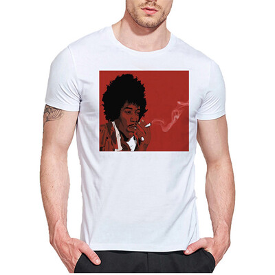 

Mens O Neck Casual Short Sleeves Fashion Cotton T-Shirts Head Digital Print