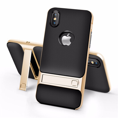 

Goowiiz Phone Case For Iphone 78X7 Plus8 Plus Fashion Slim Shockproof Silicone TPU PC Hard Bracket