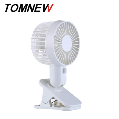 

TOMNEW Table Clip Fan Mini Double Blades Strong Wind Desk Electric USB Fan Air Conditioning for Home Office Room