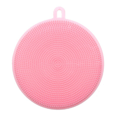 

Cntomlv Food Grade Silicone Round Shape Dish Washing Brush Washing Fruit Vegetable Multi-purpose Cleaning Dish washing Brush
