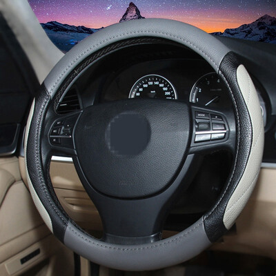 

Steering Wheel Cover Imitation leather Non-slip Auto Supplies Split joint Five colors Four Seasons General Car styling For 38cm