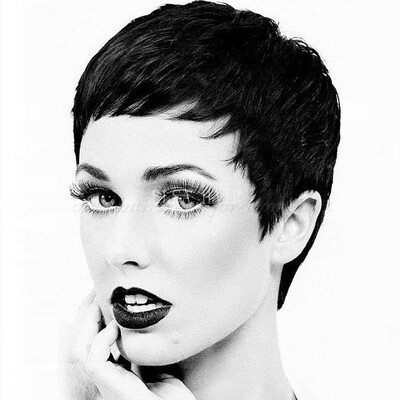 

Bob Human Hair Wig With Baby Hair Silky Short Straight Peruvian Virgin Non Lace Front Wigs For Black Women Short Cut Wig