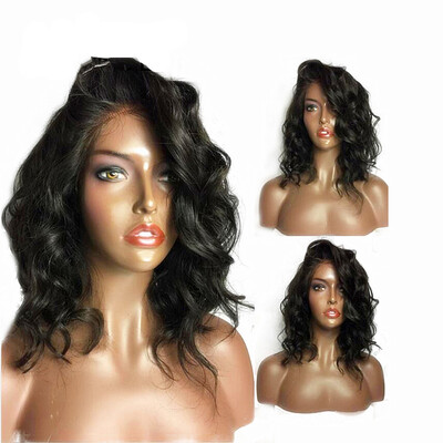 

180 Density Bob Lace Wig Wavy Texture Pre-plucked Hair line for Black Girl Magic
