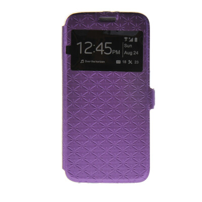 

MOONCASE New Fashion Leather Side Flip Wallet Card Stand Pouch Case Cover for Samsung Galaxy S6 Purple