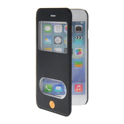 

MOONCASE View Window Leather Side Flip Pouch Stand Shell Back ЧЕХОЛ ДЛЯ Apple iPhone 6 ( 4.7 inch ) Sapphire