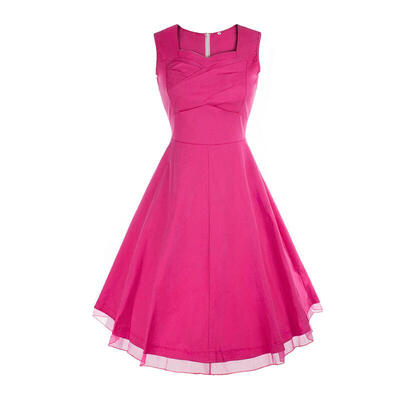 

Buenos Ninos Women's 1950s V Neck Vintage Cut Out Retro Party Cocktail Dresses