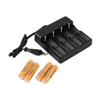 

4x18650 3.7V 9900mAh Охраняемые литий-ионная аккумуляторная батарея + 4 слота Универсальный Стоп зарядное устройство