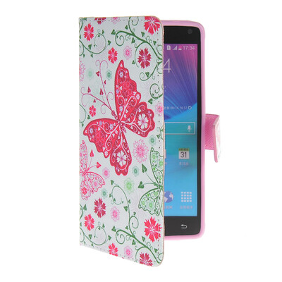 

MOONCASE Pattern Style Leather Side Flip Wallet Card Slot Pouch Stand Shell Back ЧЕХОЛ ДЛЯ Samsung Galaxy Note 4 N9100