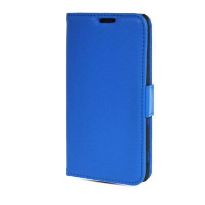 

MOONCASE High quality Leather Side Flip Wallet Card Slot Pouch Stand Shell Back Case Cover for Sony Xperia M2 Blue