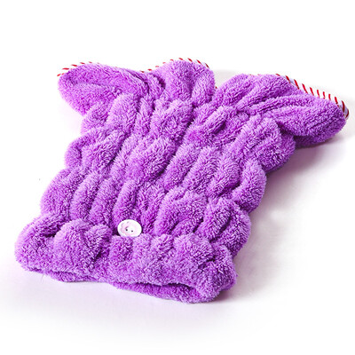 

Shengwei towel home textiles soft water thickening dry hair hat sw-59 purple