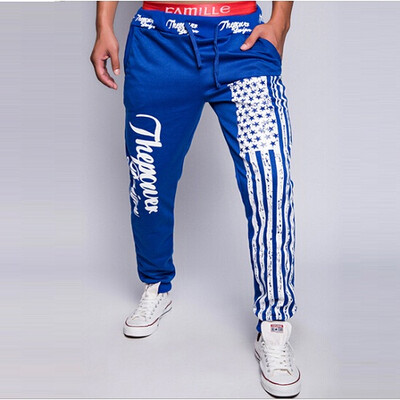 

Men's Jogger Pants Outdoors Joggers Men 2016 Fashion Letter Print Harem Pants Sweat Pants Men Trousers Sports wear