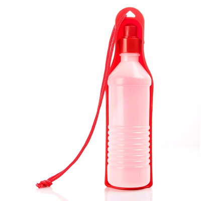 

Potable Pet Dog Cat Water Feeding Drink Bottle Dispenser 500ml Blue