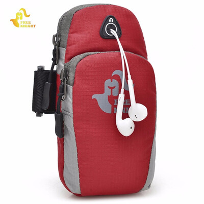 

Free Knight FK801 Unisex Water Resistant Running Cycling Mobile Phone Pouch Arm Bag hole on top of the bag for earphone line