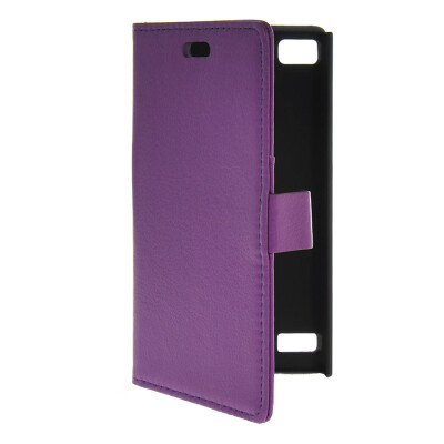 

MOONCASE Slim Leather Flip Wallet Card Pouch with Kickstand Shell Back Case Cover for BlackBerry BB Z3 Purple