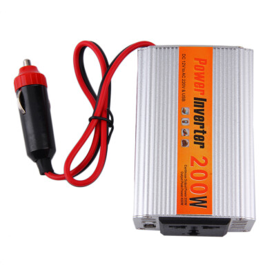 

200W Car Auto Inverter Power Supply Adapter 12V DC to 220V AC Laptop Computer