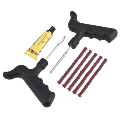 

Safety Car Bike Bicycle Auto Tubeless Tire Tyre Puncture Plug Repair Kit Tool