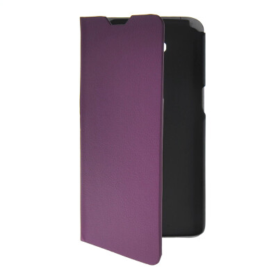 

MOONCASE Slim Leather Side Flip Wallet Card Holder Pouch with Kickstand Shell Back Case Cover for LG G Pro Lite D686 Purple