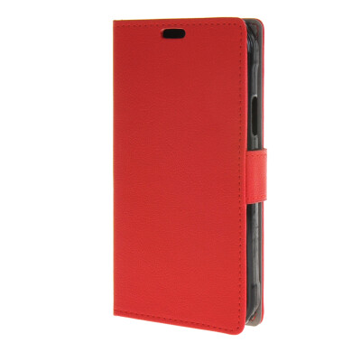 

MOONCASE Simple Leather Flip Wallet Case Card Slot Stand Back Cover for Samsung Galaxy S6 Active G890 Red