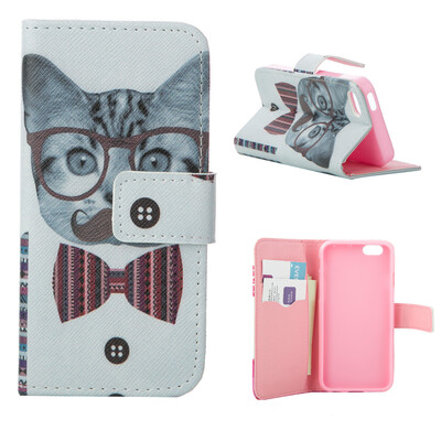 

MOONCASE Case for iPhone 5G / 5S Flip PU Leather Fold Wallet Card Slot Kickstand Back Case Cover [Pattern series] /a10
