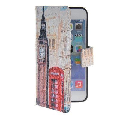 

MOONCASE Pattern Style Leather Side Flip Wallet Card Slot Pouch Stand Shell Back Case Cover For Apple iPhone 6 Plus