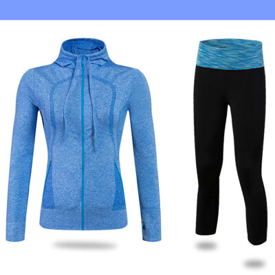 

New Gym Jacket sets Shirts For Women Tights Soccer Fitness Running Jacket Sweatshirt