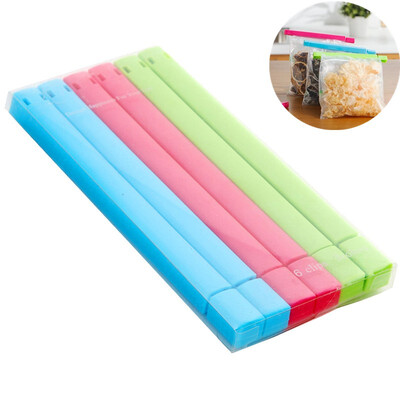 

6pcs Practical bag clip food bag sealing clips clamps moisture preservation food bags sealed