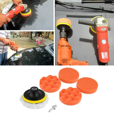 

7pcs 4 inch Polishing Sponge Buffer Pad M10 Drill Adapter Kit For Car Auto