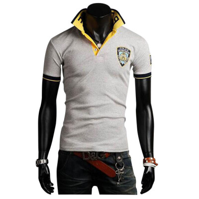 

Zogaa Men's Polo Shirt Fashion English Electric Embroidery