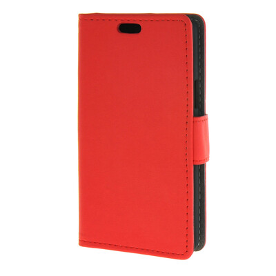 

MOONCASE Vivid colors Leather Wallet Card Slot Bracket Back чехол для LG Joy H220 Red