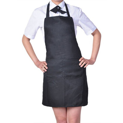 

MyMei Plain Apron with Front Pocket for Chefs Butchers Kitchen Cooking Craft Baking