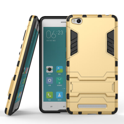 

MOONCASE Hybrid Kickstand PC+TPU Protection Shell 2 in 1 Case Cover for Xiaomi Redmi 3