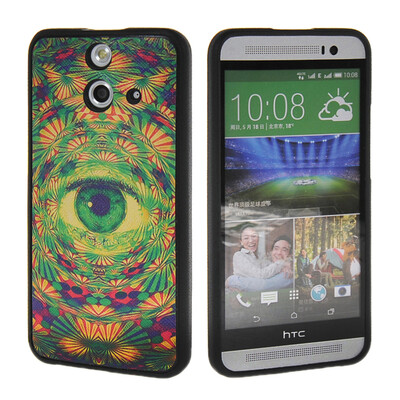 

MOONCASE Cute Pattern Soft Flexible Silicone Gel TPU Skin Shell Back ЧЕХОЛ ДЛЯ HTC One E8