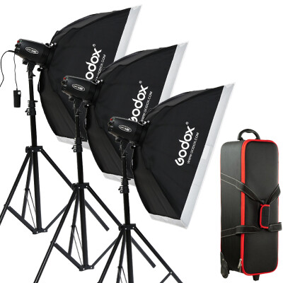 

Godo Kodox K150A three lights bully flash light photography lamp product photo studio equipment