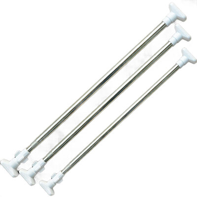 

Bingyou clothes rod curtain rod shower curtain rod free punching retractable stainless steel bathroom closet hanger 130-250cm