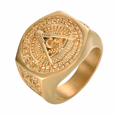 

Yoursfs Lion Ring 18K GoldSliver Plated Hip Hop Ring Lion Ring MenS Titanium Ring