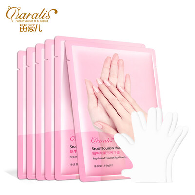 

Daralis Snail Nourishing Hand Mask Moisturizing Whitening Hand Gloves Peeling Spa Gloves Moisture Enhancing Gloves for Dry Hands