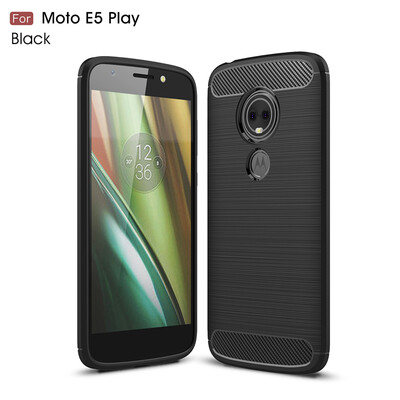 

Goowiiz Phone Case For Motorola Moto E5E5 PlusE5 PlayG6 Play Fashion Slim Carbon Fiber TPU Soft Silicone