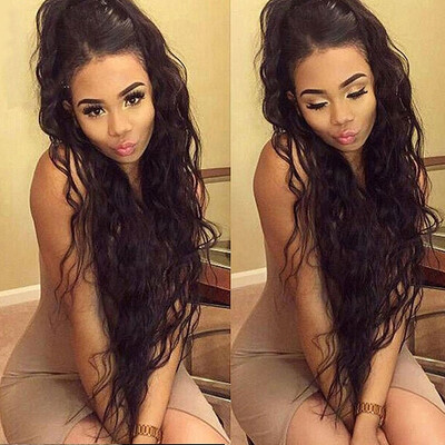 

Pre-Plucked Lace Front Human Hair Wigs with Baby Hair 9A Brazilian Virgin Hair Wavy Lace Wigs 130 Density10-26 Inch