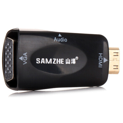 

Shanze (SAMZHE) ZJT-620 Mini HDMI VGA вращающаяся головка передачи HD Master Audio версия черного гальваническим