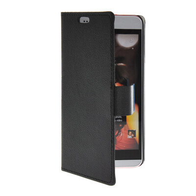 

MOONCASE Slim Leather Side Flip Wallet Card Slot Pouch with Kickstand Shell Back Case Cover for HTC Desire Eye Black