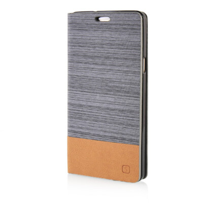 

MOONCASE Canvas Design Leather Side Flip Wallet Pouch Stand Shell Back ЧЕХОЛ ДЛЯ Samsung Galaxy A7 Dark Brown