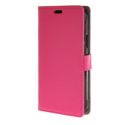 

MOONCASE Litch Skin Flip Leather Wallet Card Slot Stand Back чехол для Samsung Galaxy S6 Active G890 Hot pink