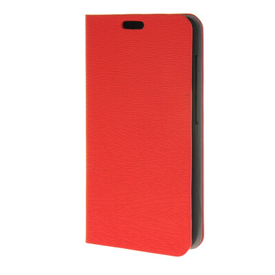 

MOONCASE Wood grain Leather Flip Wallet Case Card Slot Stand Back Cover for Huawei Ascend Y625 Red